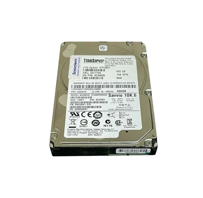 67Y2621 - Lenovo 600GB SAS 10000RPM 2.5-Inch Hard Drive