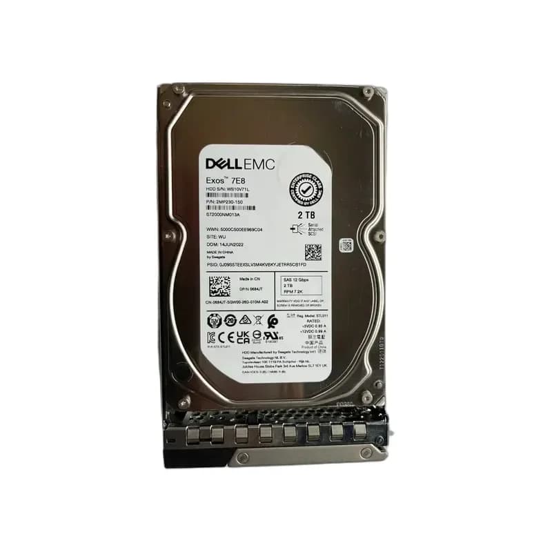 684JT - Dell 2TB 7200RPM SAS 12Gb/s 3.5-Inch Hard Drive