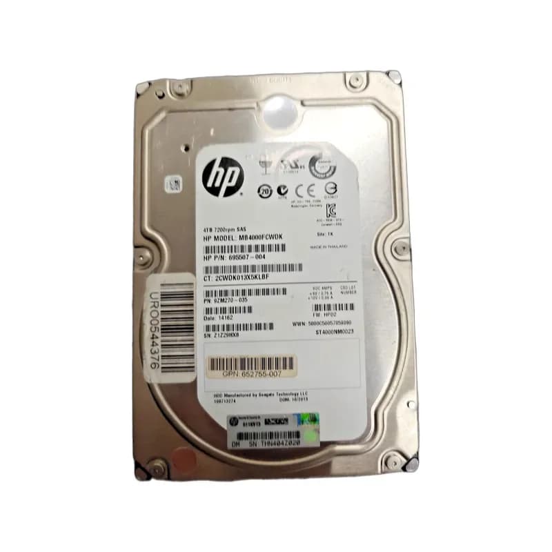 695507-004 - HP 4TB 7200RPM SAS 3.5-Inch Hard Drive