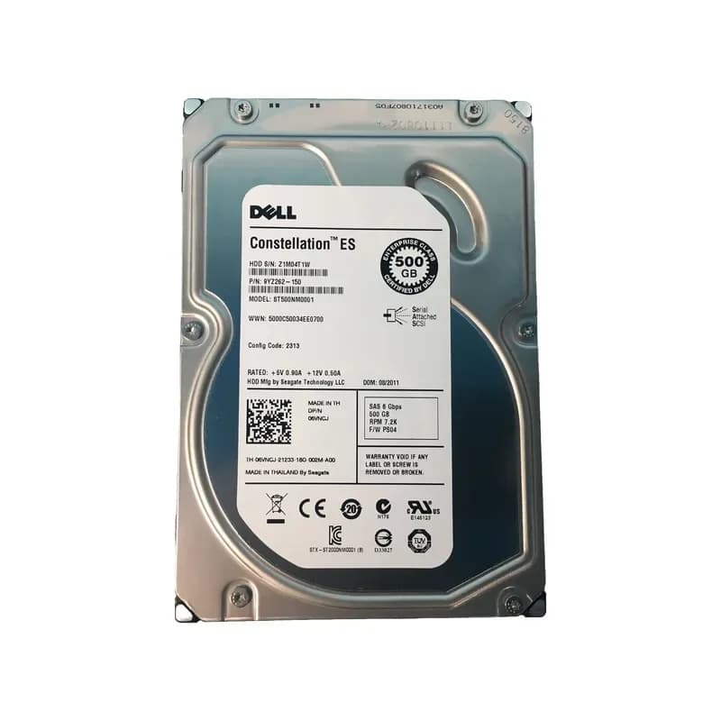 6VNCJ - Dell 500GB 7200RPM SAS 3.5-Inch Hard Drive