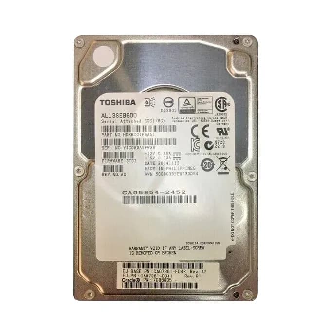 7086885 - Sun 600GB 10000RPM SAS 6Gb/s 2.5-in Hard Drive