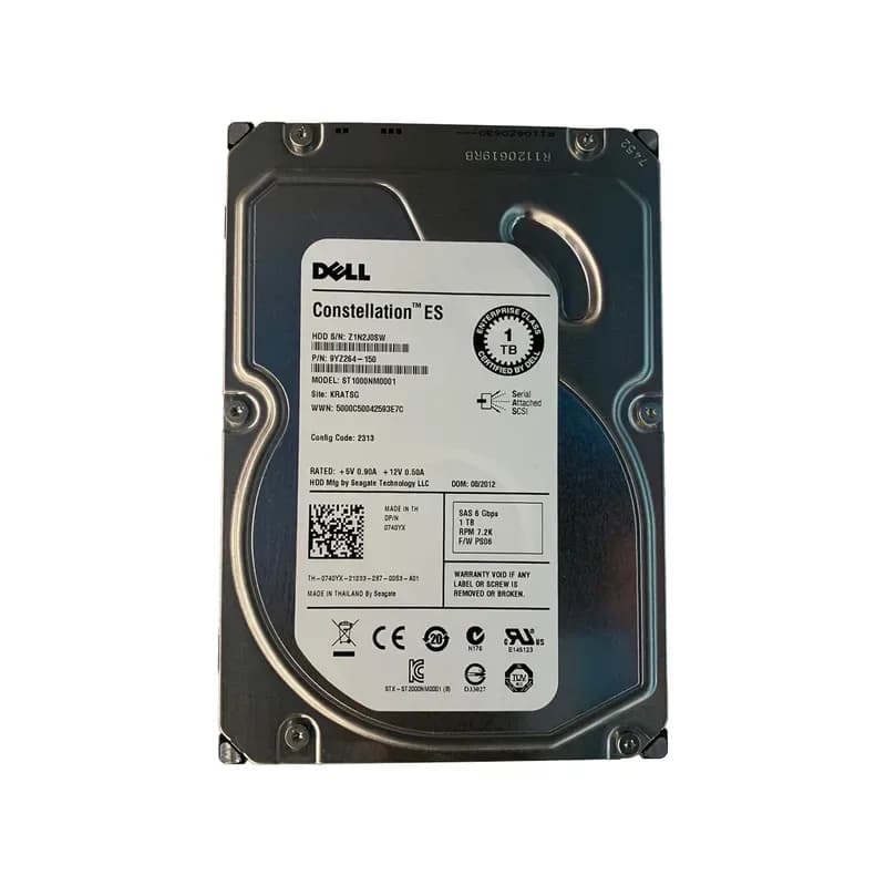 740YX - Dell 1TB 7200RPM SAS 6Gb/s 3.5-Inch Hard Drive