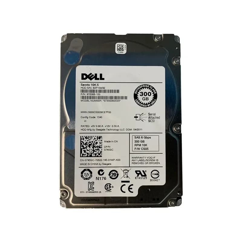 745GC - Dell 300GB 10000RPM SAS 2.5-Inch Hard Drive