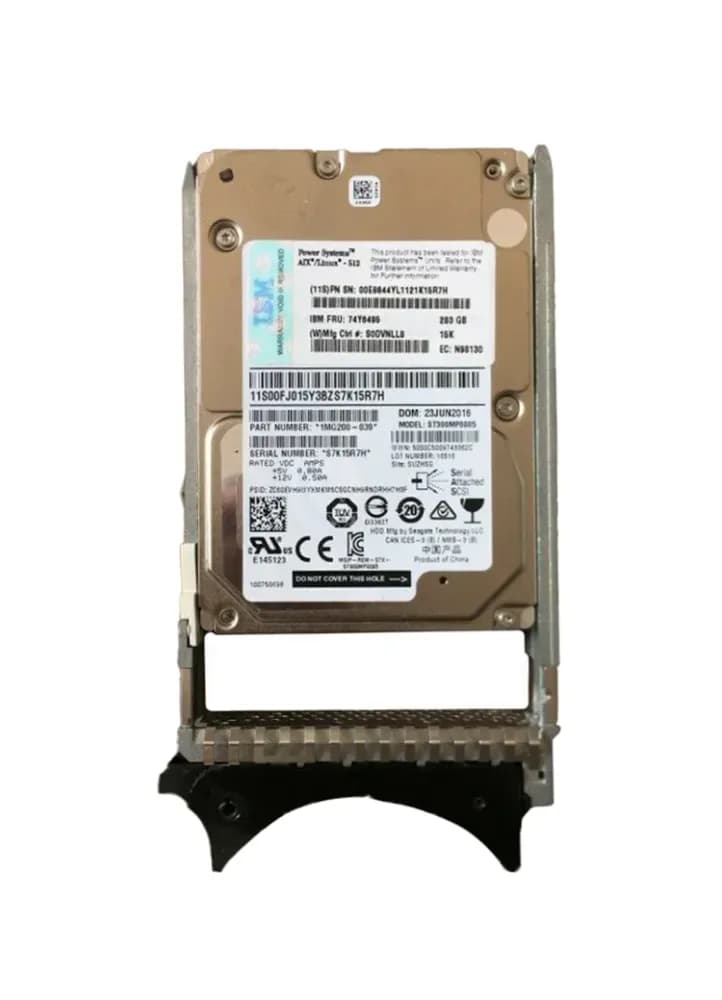74Y6495 - IBM 283GB 15000RPM SAS 6Gb/s 2.5-Inch Hard Drive