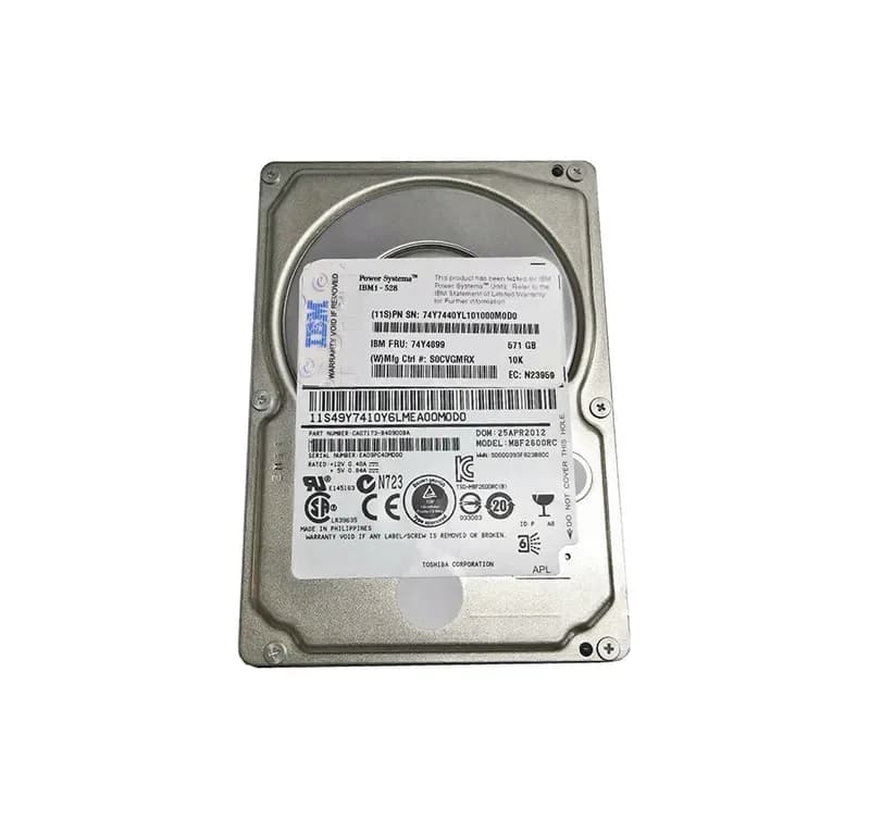 74Y7440 - IBM 600GB 10000RPM SAS 6Gb/s 2.5-Inch Hard Drive