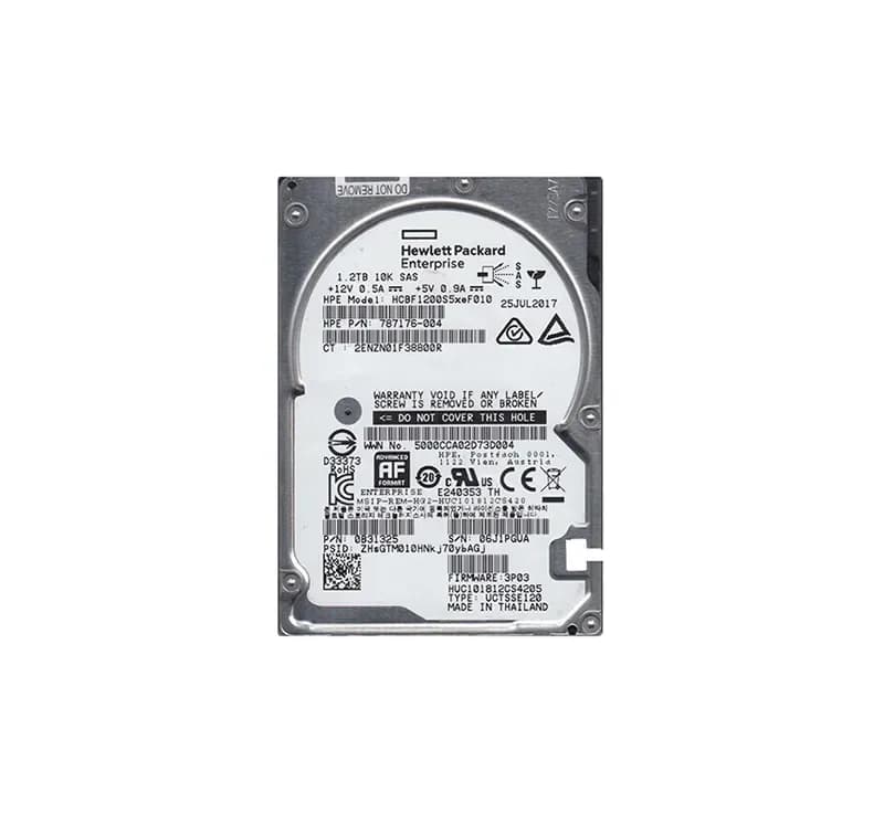 787176-004 - HP 1.2TB 10000RPM SAS 12Gb/s 2.5-in Hard Drive
