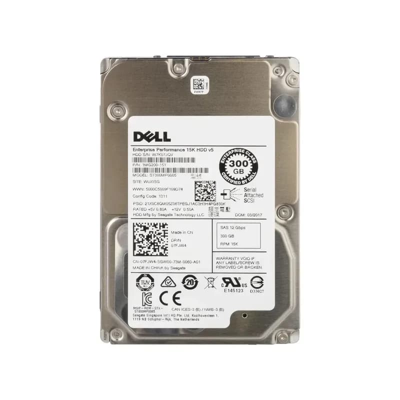 7FJW4 - Dell 300GB 15000RPM SAS 2.5-Inch Hard Drive