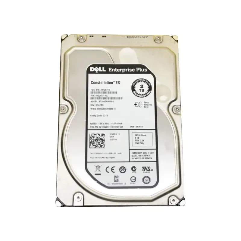 7WV9W - Dell 2TB 7200RPM SAS 6Gb/s 3.5-in Hard Drive