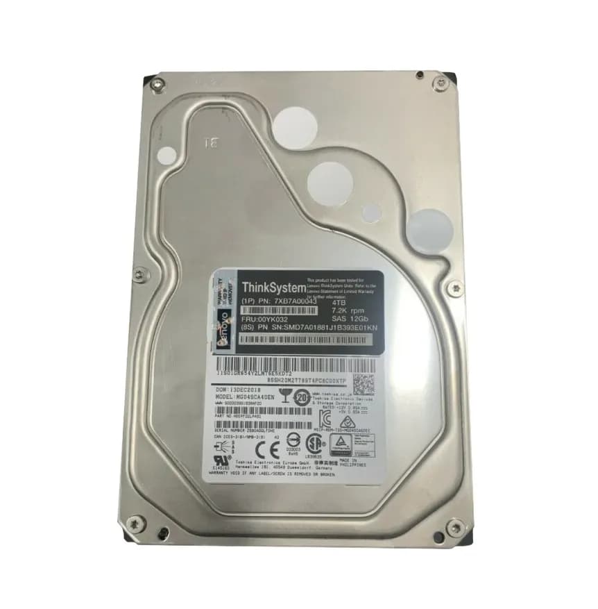 7XB7A00043 - Lenovo 4TB 7200RPM SAS 12Gb/s 3.5-inch Hard Drive