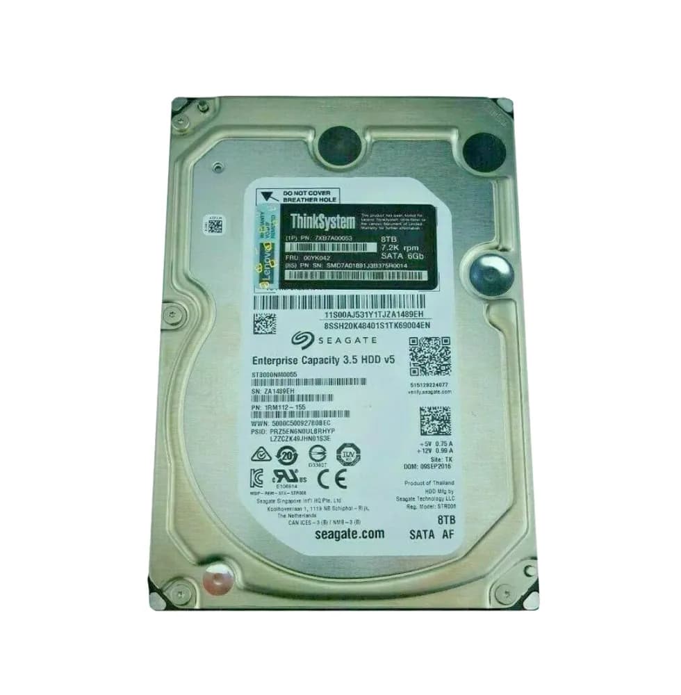 7XB7A00053 - Lenovo 8TB 7200RPM SATA 6Gb/s 3.5-inch Hard Drive