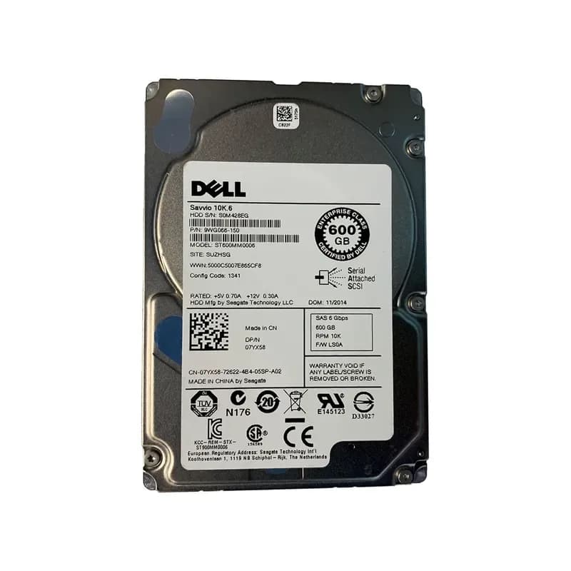 7YX58 - Dell 600GB 10000RPM SAS 2.5-Inch Hard Drive