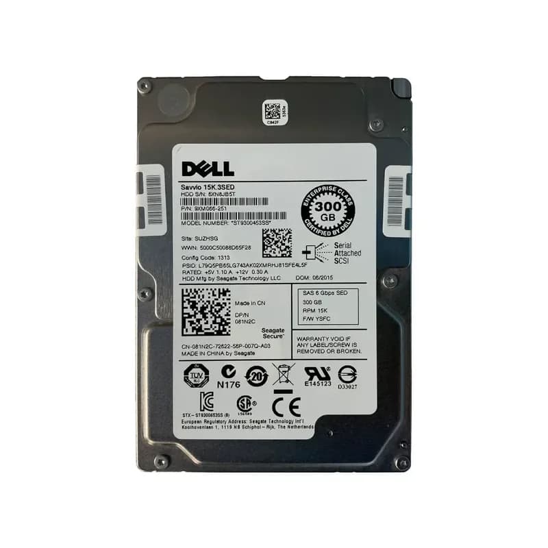 81N2C - Dell 300GB 15000RPM SAS 2.5-Inch Hard Drive