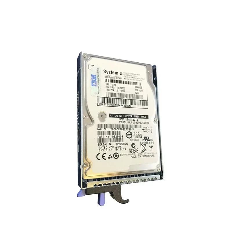 81Y9654 - IBM 900GB 10000RPM SAS 6Gb/s 2.5-in Hard Drive
