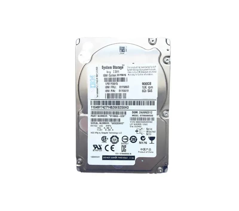 81Y9893 - IBM 900GB 10000RPM SAS 2.5-Inch Hard Drive