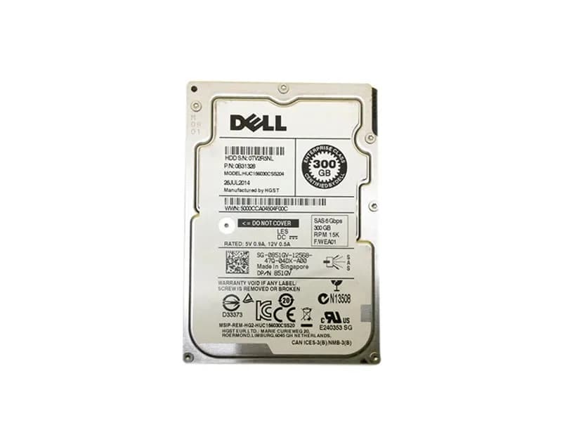 851GV - Dell 300GB 15000RPM SAS 6Gb/s 128MB Cache 2.5-Inch Hard Drive