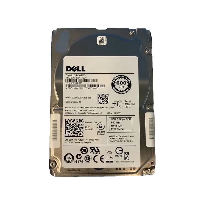 8MP93 - Dell 600GB 10K SAS 6Gb/s (512n) 2.5-in HDD with Tray