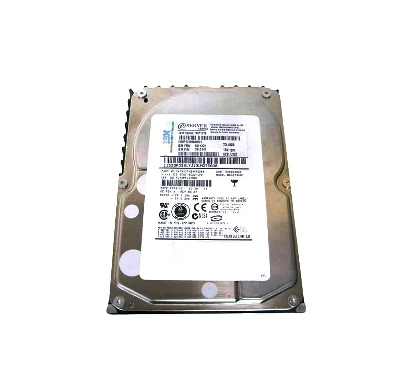 90P1319 - IBM 73.4GB 15000RPM SCSI 320MB/s 3.5-in Hard Drive