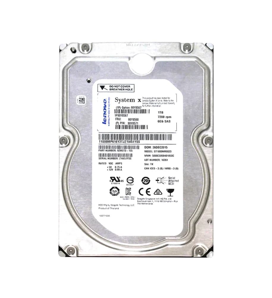 90Y8568 - IBM 1TB 7200RPM SAS 6Gb/s 3.5-Inch Hard Drive