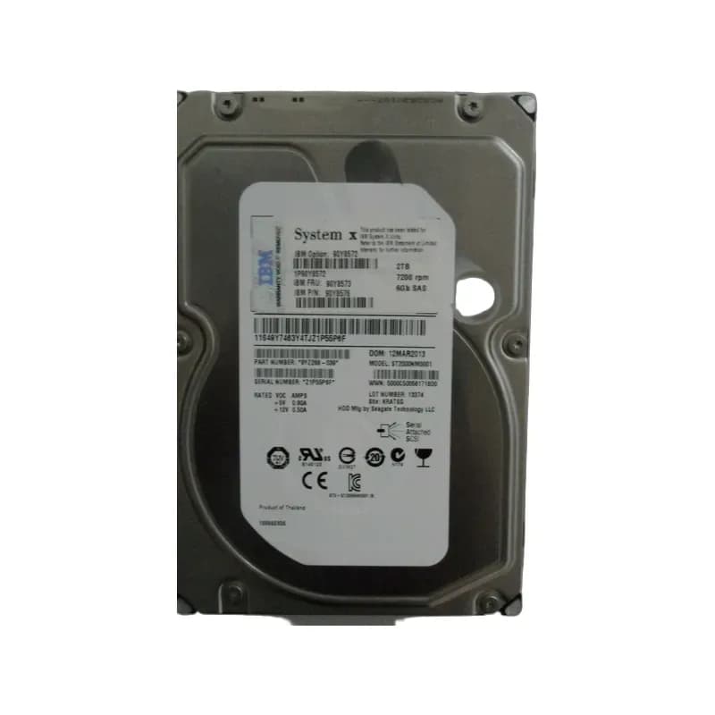 90Y8573 - IBM 2TB 7200RPM SAS 6Gb/s 3.5-in Hard Drive
