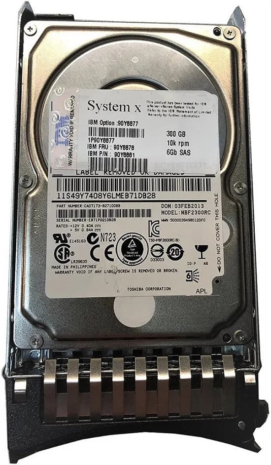 90Y8877 - IBM 300GB 10000RPM SAS 2.5-Inch Hard Drive