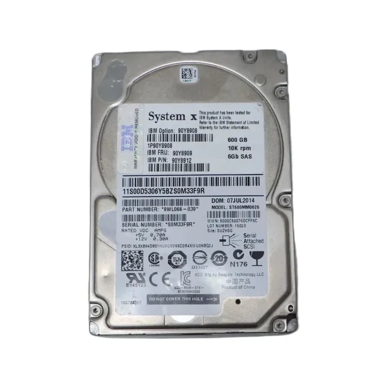 90Y8909 - IBM 600GB 10000RPM SAS 2.5-Inch Hard Drive