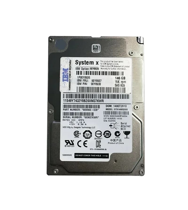 90Y8927 - IBM 146GB 15000RPM SAS 2.5-Inch Hard Drive