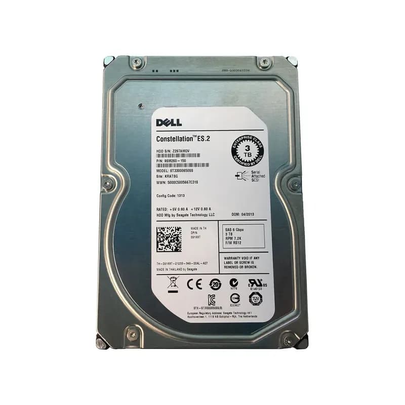 91K8T - Dell 3TB 7200RPM SAS 6Gb/s 3.5-Inch Hard Drive