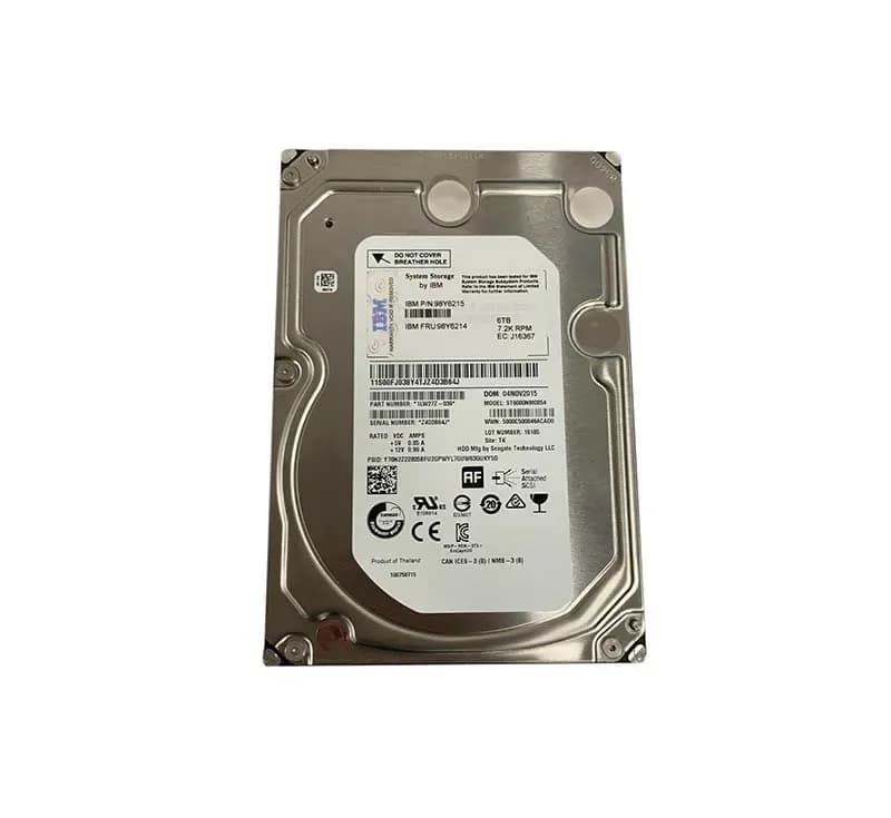 98Y6214 - IBM 6TB 7200RPM SAS 12Gb/s 3.5-in Hard Drive