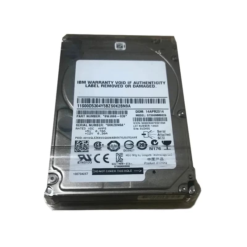 9WJ066-039 - Seagate 300GB 10000RPM SAS 6Gb/s 64MB Cache 2.5-in HDD