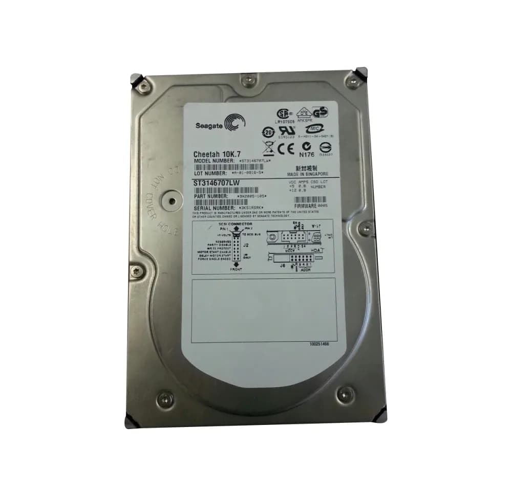 9X2005-105 - Seagate 146GB 10K RPM SCSI U320 68p 3.5-in Hard Drive