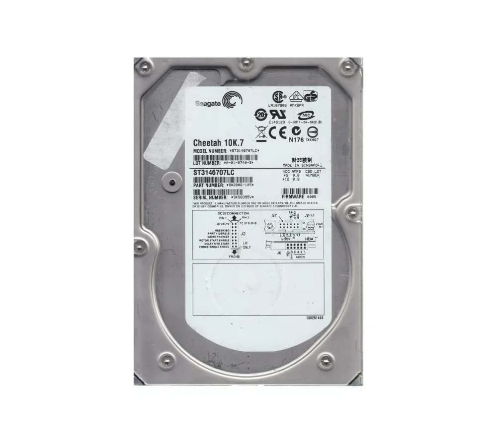 9X2006-105 - Seagate 146GB 10K RPM SCSI U320 80p 3.5-in Hard Drive
