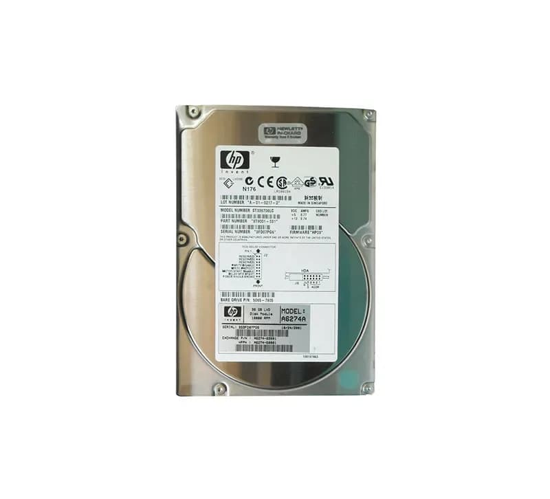 A6274A - HP 36.4GB SCSI 160MB/s 10000RPM 3.5-in Hard Drive
