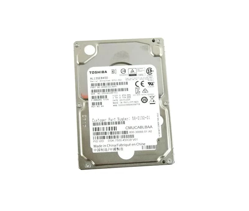 AL13SEB450 - Toshiba 450GB 10000RPM SAS 6Gb/s 64MB Cache 2.5-in HDD
