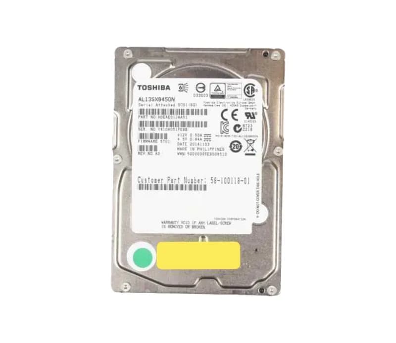 AL13SXB450N - Toshiba 450GB 15000RPM SAS 6Gb/s 64MB Cache 2.5-in HDD