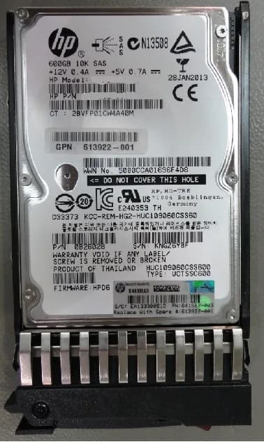 AW611ARO - HP 600GB 10000RPM SAS 6Gb/s 2.5-Inch Hard Drive