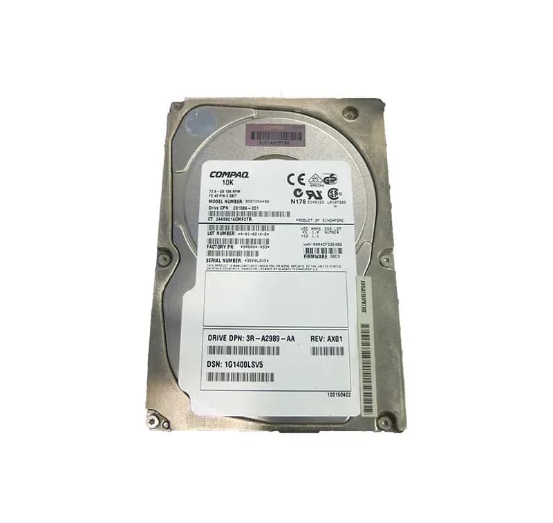 BD07254498 - HP 72.8GB Fibre Channel 10000RPM 3.5-Inch Hard Drive