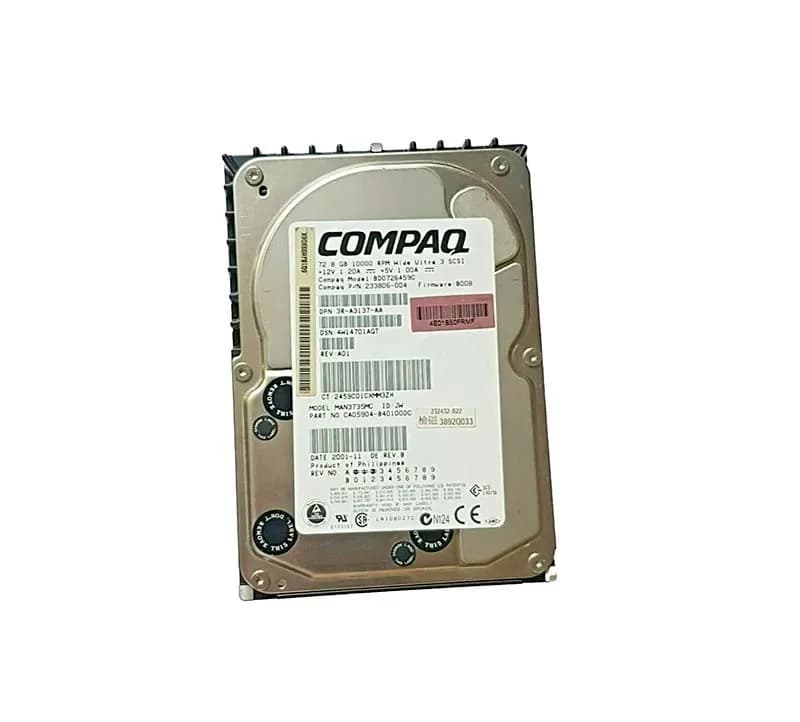 BD0726459C - HP 72.8GB 10000RPM SCSI 160MB/s 3.5-in Hard Drive