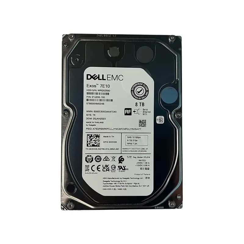 C5HD0 - Dell 8TB 7200RPM SAS 12Gb/s 3.5-Inch Hard Drive