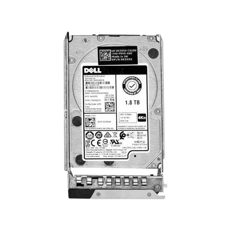 CGKW9 - Dell 1.8TB 10000RPM SAS 2.5-Inch Hard Drive