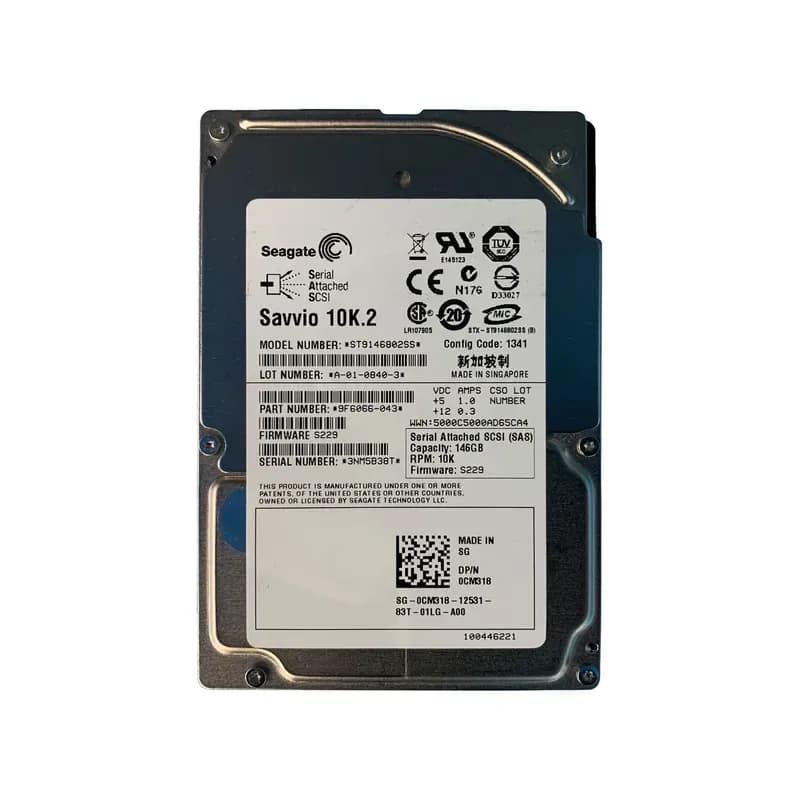 CM318 - Dell 146GB 10000RPM SAS 3Gb/s 2.5-in HDD with Tray