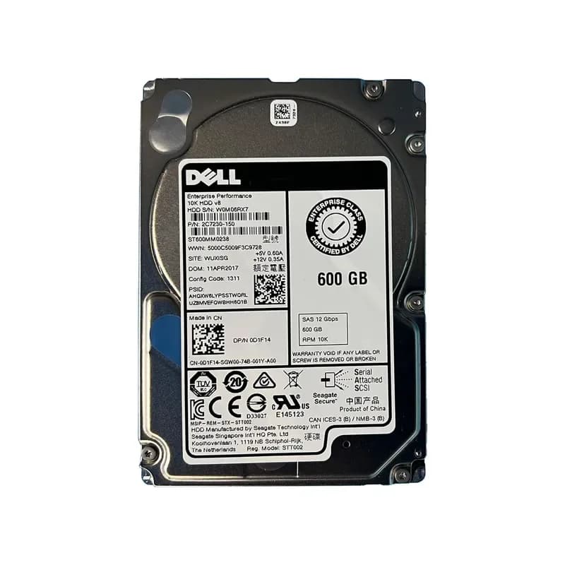 D1F14 - Dell 600GB 10000RPM SAS 2.5-Inch Hard Drive