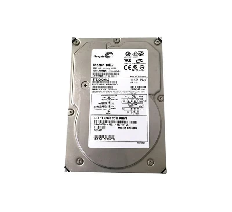 D5796 - Dell 300GB 10000RPM SCSI 320MB/s 3.5-in Hard Drive