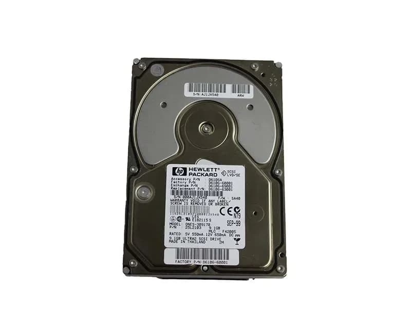D6106A - HP 9.1GB SCSI 7200RPM 3.5-inch Hard Drive