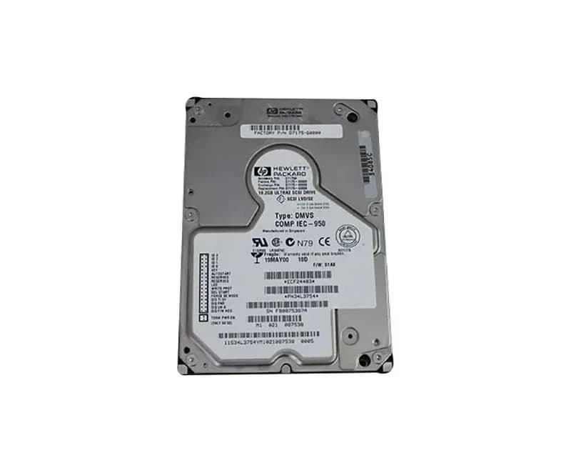 D7175A - HP 18.2GB 10K U2W SCSI 80-Pin 3.5-in HDD with Tray