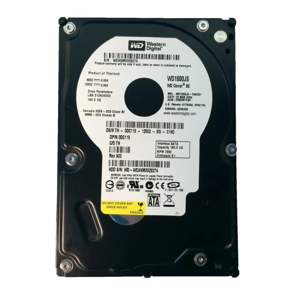 DC115 - Dell 160GB 7200RPM SATA 3Gb/s 3.5-in Hard Drive