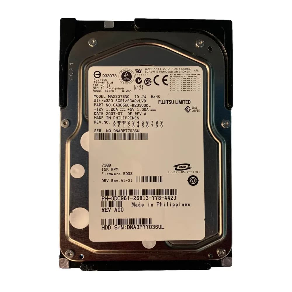 DC961 - Dell 73GB 15000RPM SCSI 320MB/s 3.5-in Hard Drive