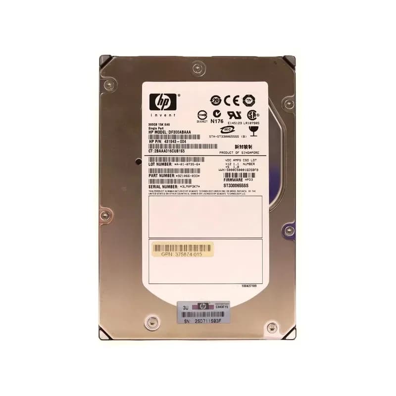 DF300ABAAA - HP 300GB SAS 15000RPM 3.5-inch Hard Drive
