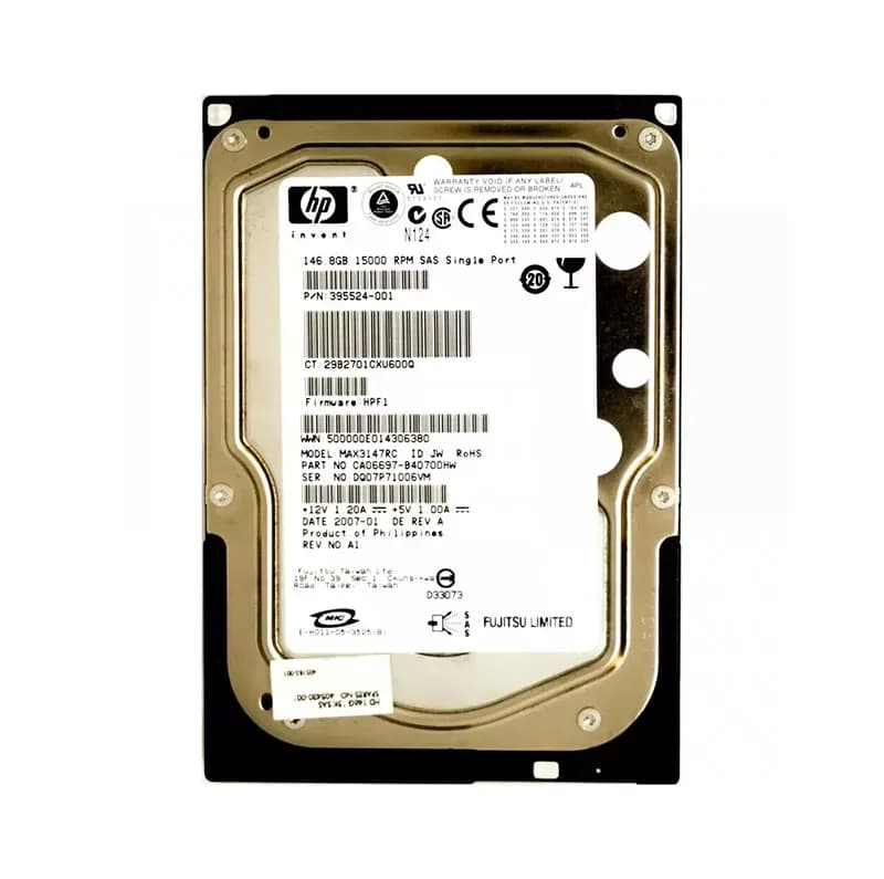 DG036A8B5B - HP 36GB 10000RPM SAS 3Gb/s 2.5-inch HDD with Tray