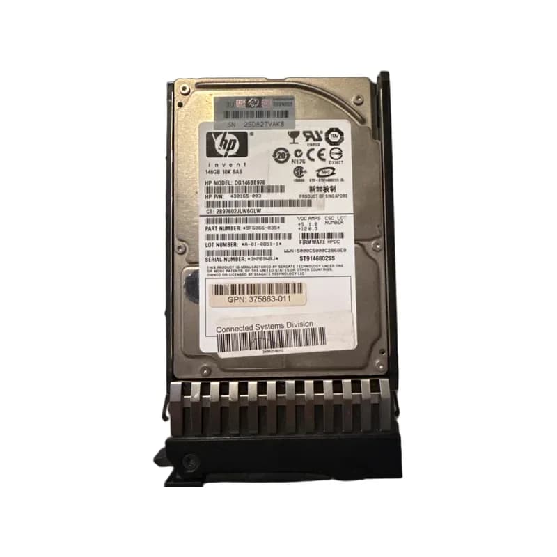 DG146BB976 - HP 146GB 10000RPM SAS 2.5-Inch Hard Drive