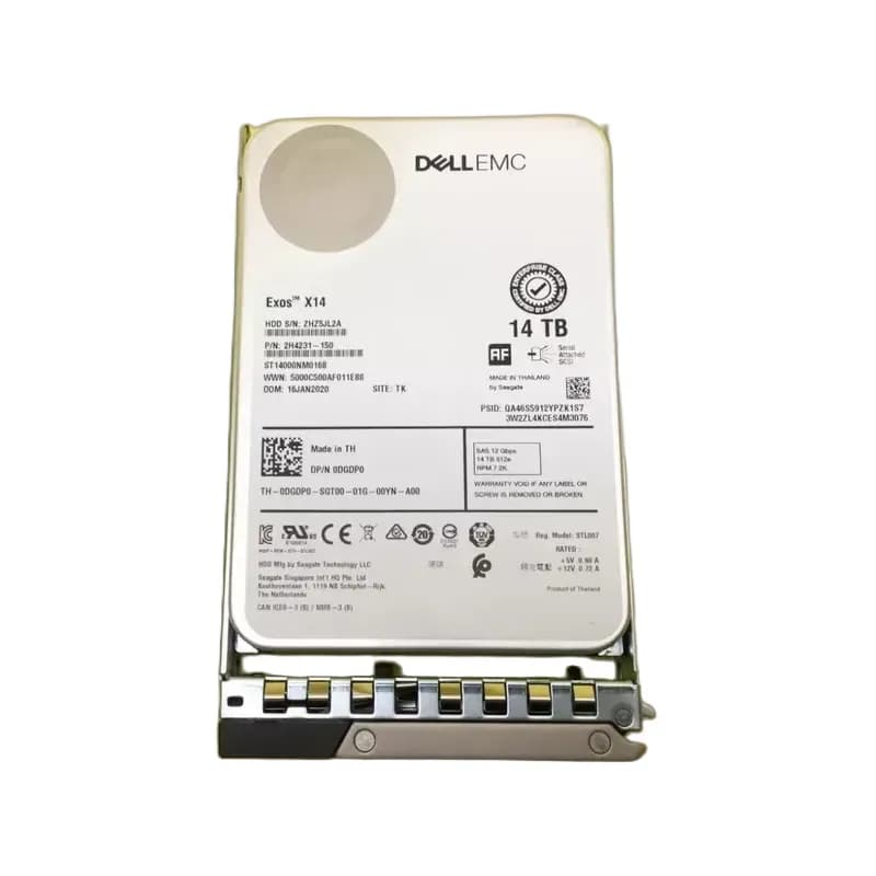 DGDP0 - Dell 14TB 7200RPM SAS 12Gb/s 3.5-Inch Hard Drive